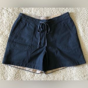 Natural Reflections Navy Blue 100% Cotton Shorts Women's Size 8 NEW